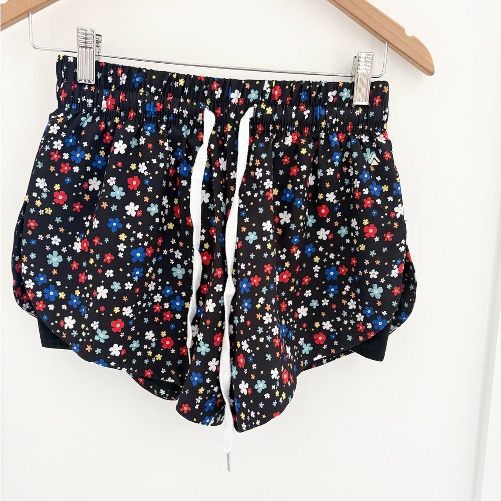 CALIA Sport Floral Running Shorts with Liner– Size Small